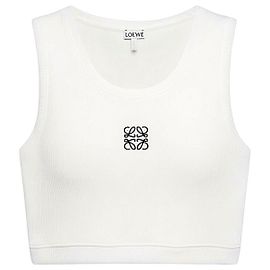 Cropped Loewe X Anagram Branco