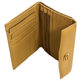 Portefeuille Lancel en cuir beige Beige