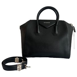 Givenchy Antigona Handbag Black Leather Black