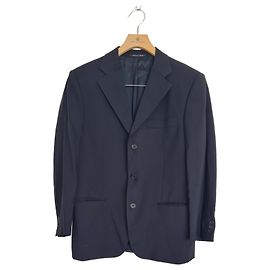 Fendi Anzugjacke aus marineblauer Wolle Marineblau