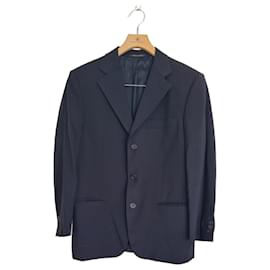Fendi Navy Blue Wool Suit Jacket Navy blue