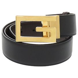 Cintura Reversibile Gucci G Buckle Marrone Nero
