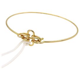 Hermès Hermes Rose de Mer 18K Yellow Gold Bangle Golden