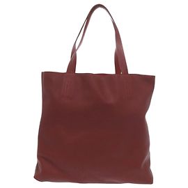 Sac tote réversible Hermès Double Sens 45 Marron Rouge