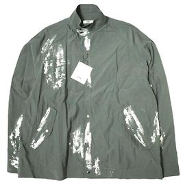 Autre Marque Camicia a maniche a dondolo dipinta EMAM in rayon e nylon Grigio Grigio antracite