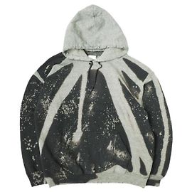 Autre Marque SASQUATCHfabrix. ZERSTÖRUNG HOODIE Baumwolle Polyester Sweatshirt Schwarz