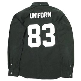 Autre Marque uniform experiment NÚMERO B.D CAMISA Camisa de algodón Negro
