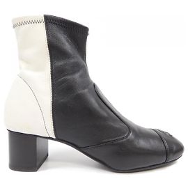 Bottes Chanel G35948X54385 Noir Blanc