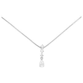 Tasaki Au750 Diamant-Halskette Silber