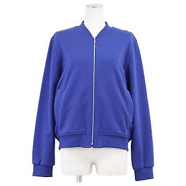 Blouson in cotone lavorato a maglia Hermès Blu