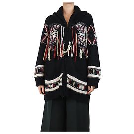 Isabel Marant Schwarze Alpaka-Strickjacke - Größe UK 8 Schwarz
