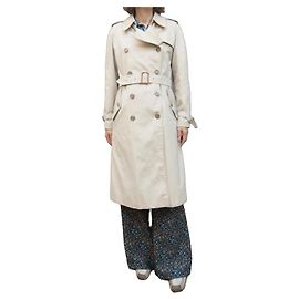 Gabardina Burberry Beige de Algodón Beige