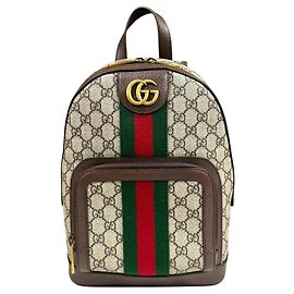 Gucci Ophidia Rucksack Braun Beige
