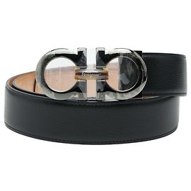 Salvatore Ferragamo Gancini Belt SP-67 Black