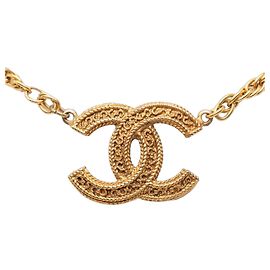 Collana Vintage Coco Mark Chanel 1985 D'oro