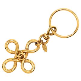 Portachiavi vintage Chanel Coco Mark D'oro
