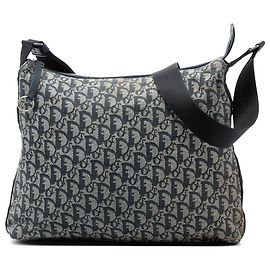 Borsa a tracolla in tela Trotter Diorissimo blu di Dior Blu Blu navy