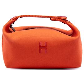 Custodia Hermès Arancione Piccola Toile Bride A Brac Altro Arancione Bordò