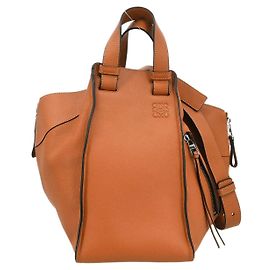 Loewe Hammock Leather Large Brown