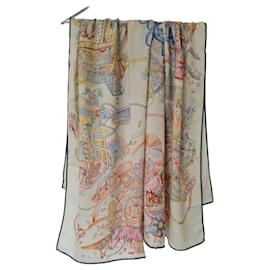 Hermès Sciarpa Hermes Bianco Multicolore