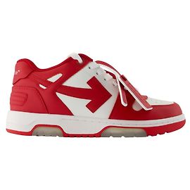 Baskets Out Of Office - OFF WHITE - Cuir - Rouge Rouge