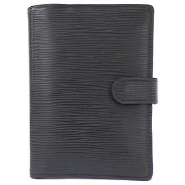 Agenda de cuero Epi de Louis Vuitton Negro