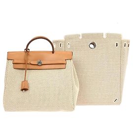 Mochila Herbag A Dos Grande de Hermès Beige
