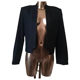 Elisabetta Franchi Short Black Jacket Black
