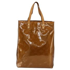 Borsa Reade Monogram Vernis MM Louis Vuitton Marrone