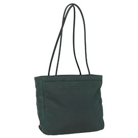 Bolsa Tote Prada de Nylon Verde Autêntica 170398 Verde