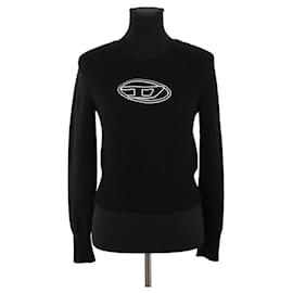 Diesel Schwarzer Wollpullover Schwarz