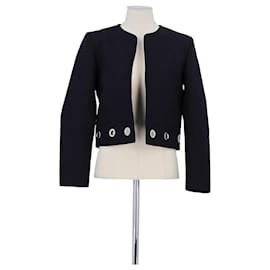 Sandro Schwarze Baumwolljacke Schwarz