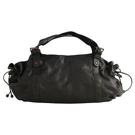 Gerard Darel Borsa a spalla in pelle nera Nero