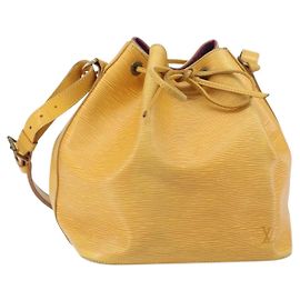 LOUIS VUITTON Borsa a Spalla Petit Noé Epi Gialla M44109 LV Auth hk3356 Giallo