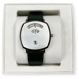 Gucci Grip Quartz Argent Vert 38mm acier inoxydable Argenté Vert foncé