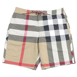 Polyester-Shorts mit Nova Check-Muster von Burberry Beige