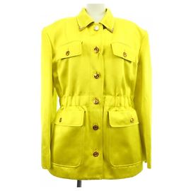 Giacca in seta Gucci 706292 ZHS84 Giallo