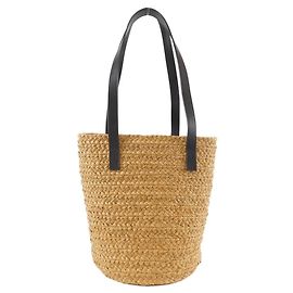 Yves Saint Laurent Borsa Panier in rafia Saint Laurent D'oro