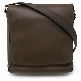Sac à épaule Miro Taiga de Louis Vuitton Marron