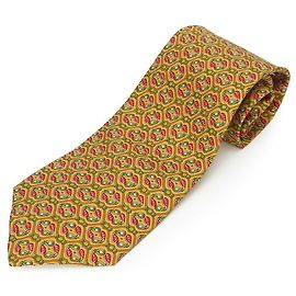 Corbata de seda Salvatore Ferragamo Amarillo