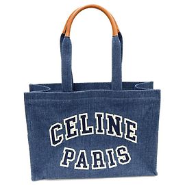 Céline Borsa Cabas in Denim Celine 2 in 1 Blu Altro