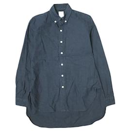 Autre Marque Camicia in cotone Kics Document Beams Boy Blu Blu navy