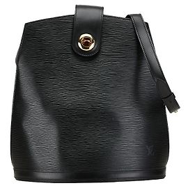 Sac à épaule Cluny en cuir Epi Louis Vuitton Noir
