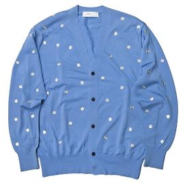 Autre Marque Cardigã de malha de bolinhas TOGA PULLA Azul