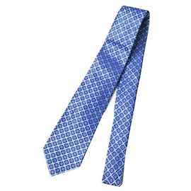 Autre Marque Kiton Silk Necktie Blue