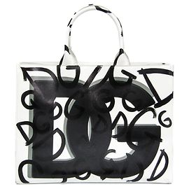 Bolsa Tote DAILY Graffiti da Dolce & Gabbana Preto Branco