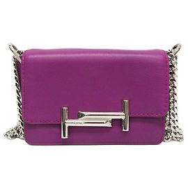 Sac à bandoulière Double T Chain de Tod's Violet