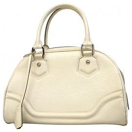 Louis Vuitton Epi Bowling Montaigne PM Handbag Eggshell