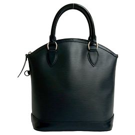 Louis Vuitton Lockit PM Epi Leather Handbag Black