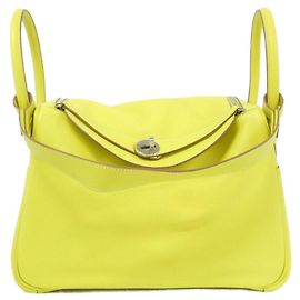 Sac à main Hermès Lindy Doré Jaune